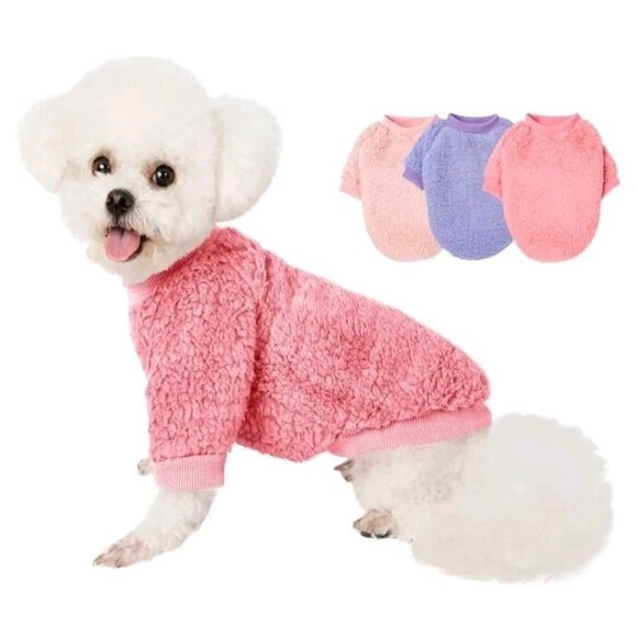 Dog Sweaters Clothes Coat for Small Dogs Boy or Girl Cat Puppy Coat Sweatshirts - Picture 1 of 5